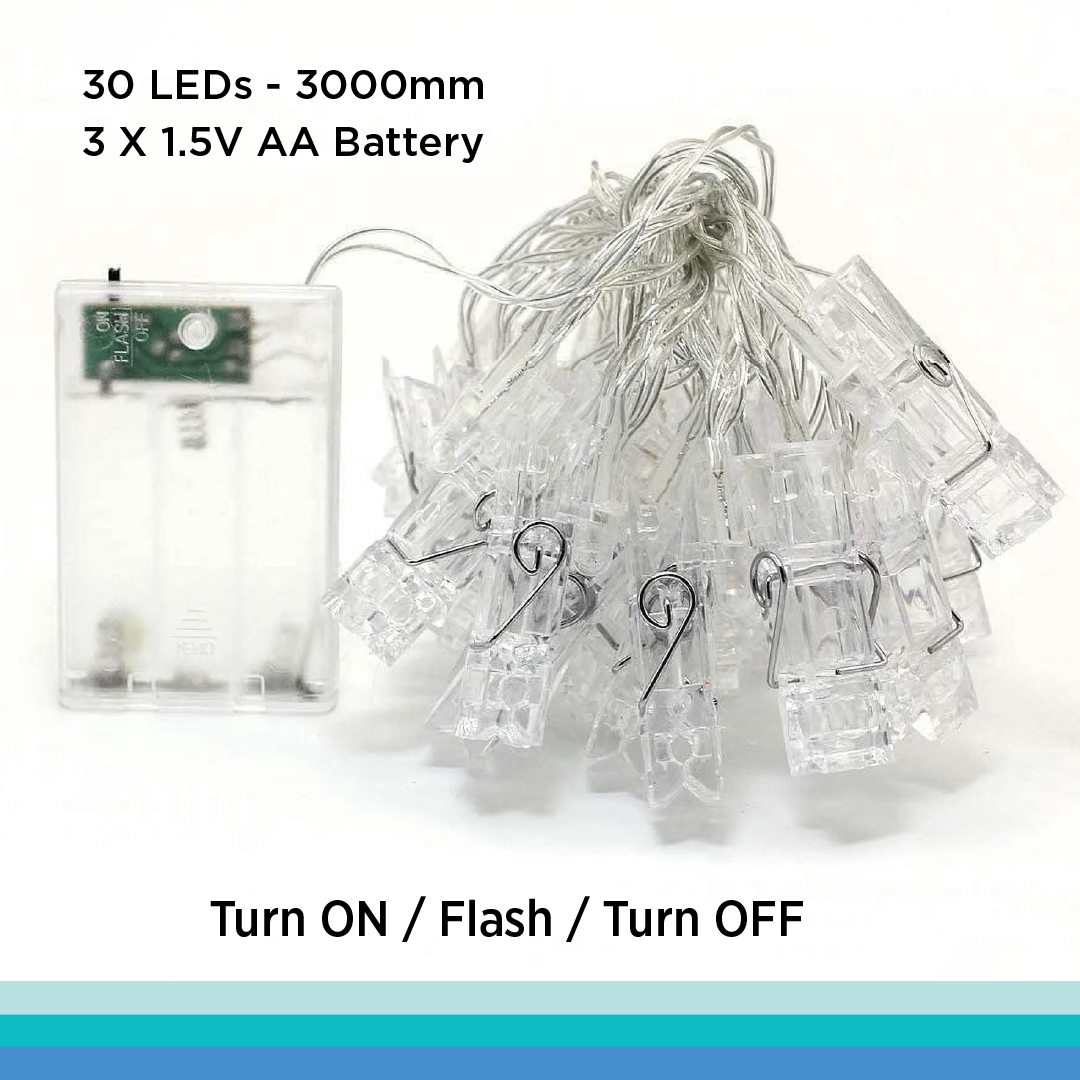 WeatherPod® Clip String Lights